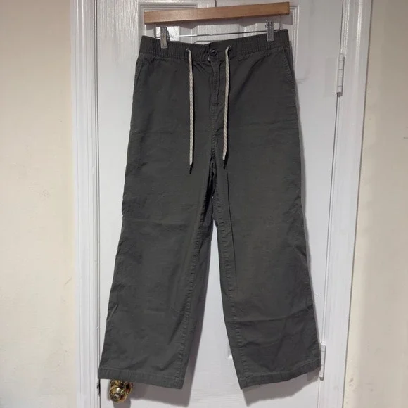 Vuori Ripstop Wide Leg Crop Pants Green Size Medium 24.5" Inseam - Picture 3 of 7